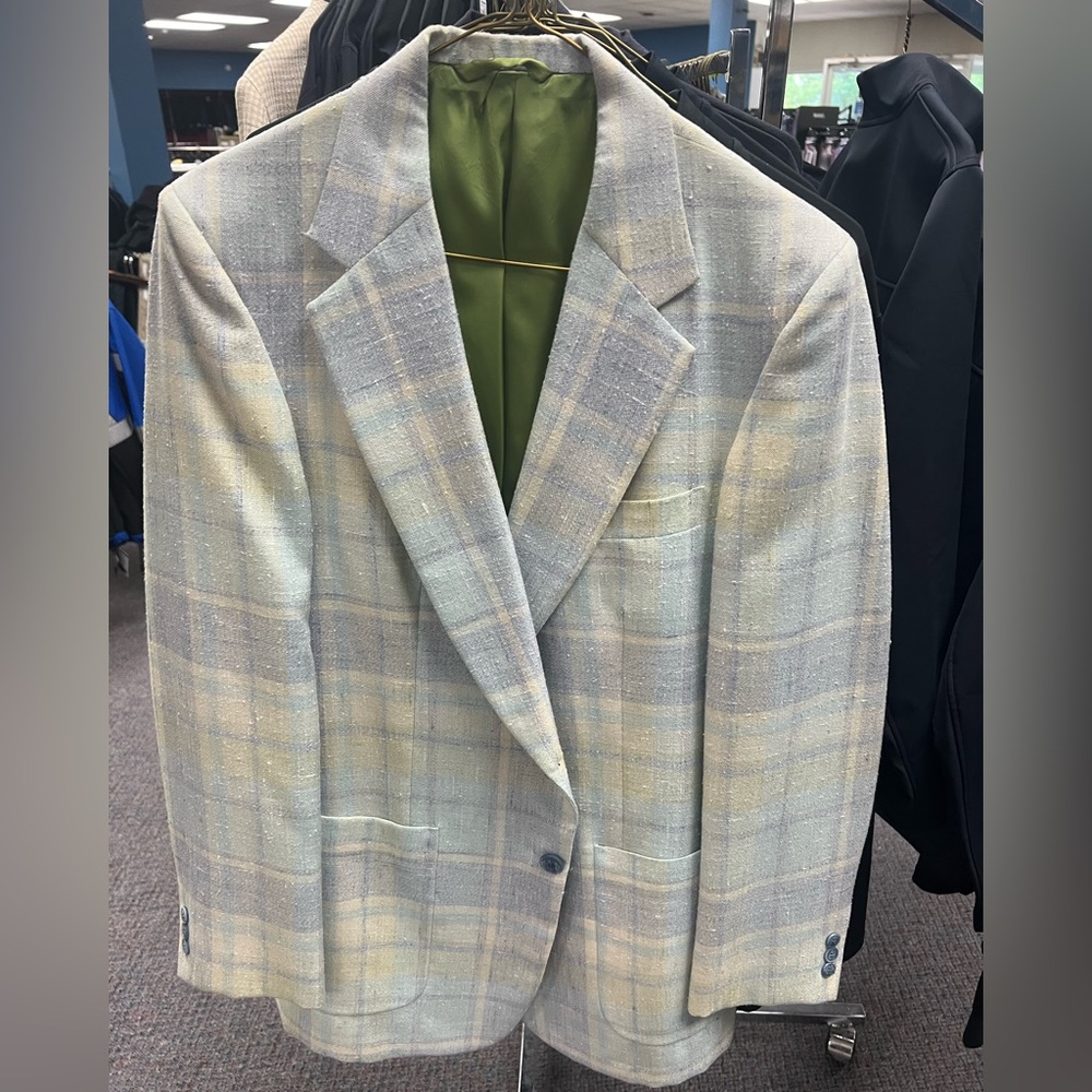 Blue Plaid Sport Jacket